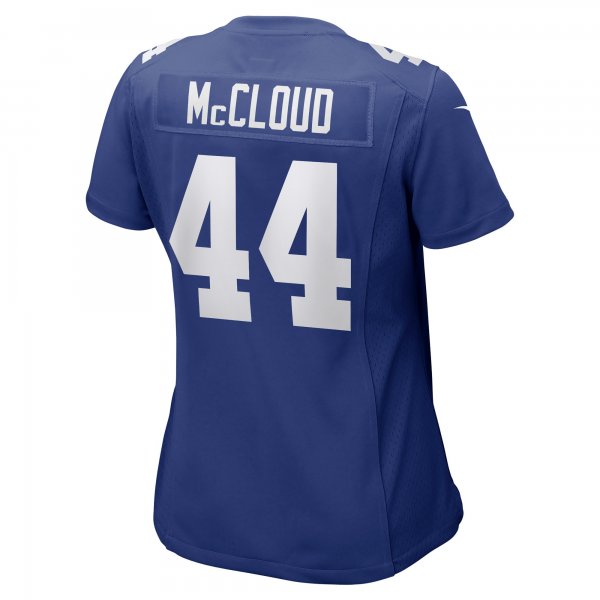 Women's New York Giants Nick McCloud Nike Royal Game Player Jersey