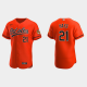 Men's Baltimore Orioles #21 Austin Hays Orange Alternate Flex Base MLB Jersey