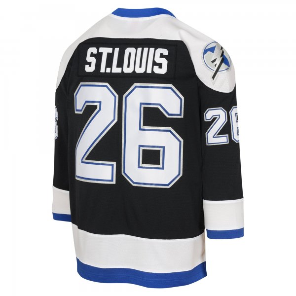 Youth Tampa Bay Lightning Martin St. Louis Mitchell & Ness Black 2003 Blue Line Player Jersey