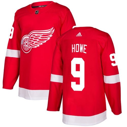 Adidas Detroit Red Wings #9 Gordie Howe Red Home Stitched Youth NHL Jersey