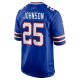 Men's Buffalo Bills Ty Johnson Nike Royal Team Game Jersey