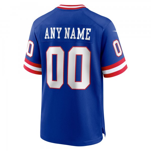 Men's New York Giants Nike Royal Classic Custom Game Jersey