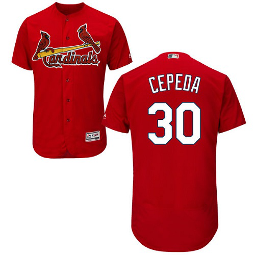 St. Louis Cardinals #30 Orlando Cepeda Red Flexbase Collection Stitched MLB Jersey