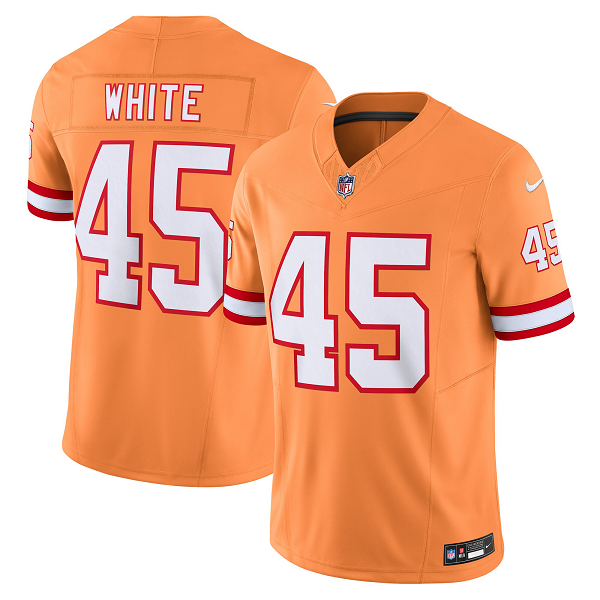 Men's Tampa Bay Buccaneers #45 Devin White Nike Orange Limited F.U.S.E. Jersey