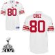 San Francisco Giants #80 Victor Cruz White Super Bowl XLVI Stitched Youth NFL Jersey