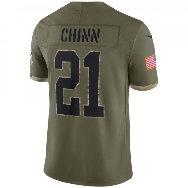 Men's Carolina Panthers Nike Olive 2022 Salute To Service Limited Jersey