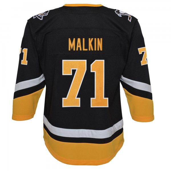 Youth Pittsburgh Penguins Evgeni Malkin Black 2021/22 Alternate Premier Player Jersey