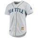 Men's Seattle Mariners Ken Griffey Jr. Mitchell & Ness Gray 20th Anniversary Cooperstown Collection Jersey