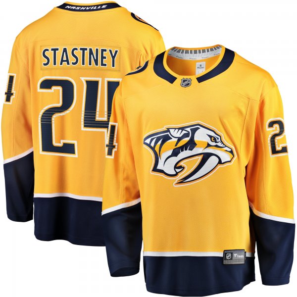 Men's Nashville Predators Spencer Stastney Fanatics Gold  Premier Breakaway Player Jersey