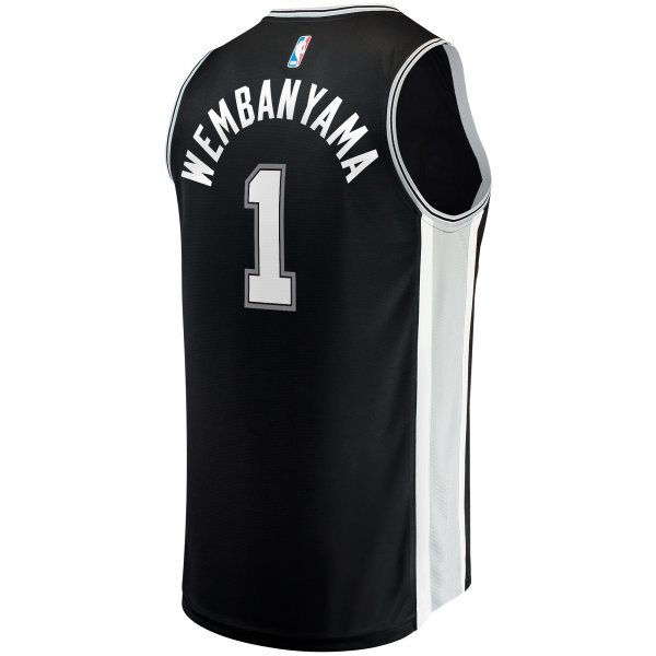 Youth San Antonio Spurs Victor Wembanyama Fanatics Black  Fast Break Replica Jersey - Icon Edition