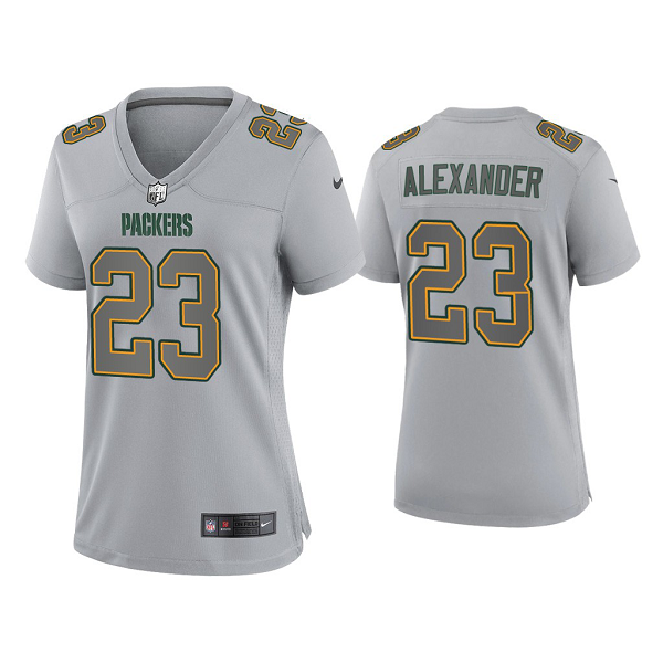 Women's Green Bay Packers Jaire Alexander Gray Atmosphere Fashion Game Jersey