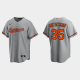 Men's Baltimore Orioles #35 Adley Rutschman Cool Base Road MLB Jersey - Gray