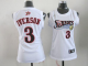 Philadelphia 76ers #3 Allen Iverson White Women's Home Stitched NBA Jersey