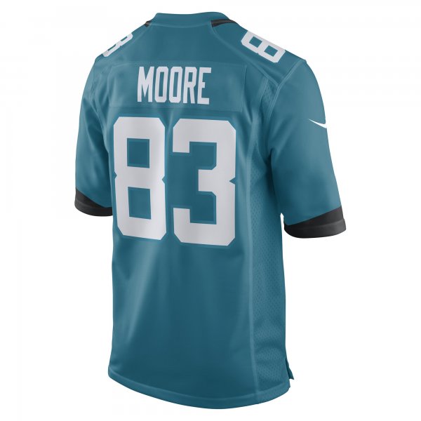 Men's Jacksonville Jaguars Jaylon Moore Nike Teal Game Player Jersey