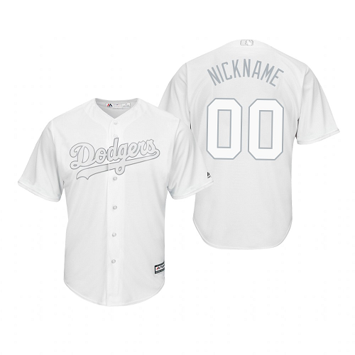 Los Angeles Dodgers Custom White 2019 Players Weekend Nickname MLB Jersey