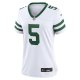 Women's New York Jets Garrett Wilson Nike Legacy White Game Jersey