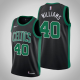 Men's Nike Boston Celtics #40 Grant Williams Black Swingman Statement NBA Jersey