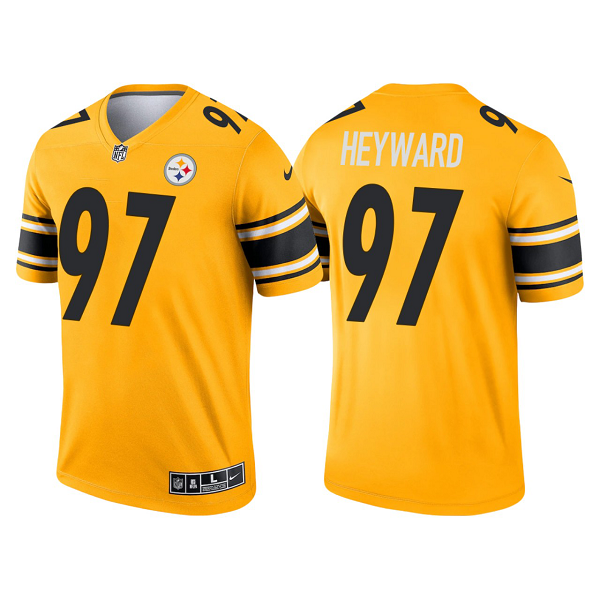 Men's Pittsburgh Steelers #97 Cameron Heyward Gold 2021 Limited NFL Jersey