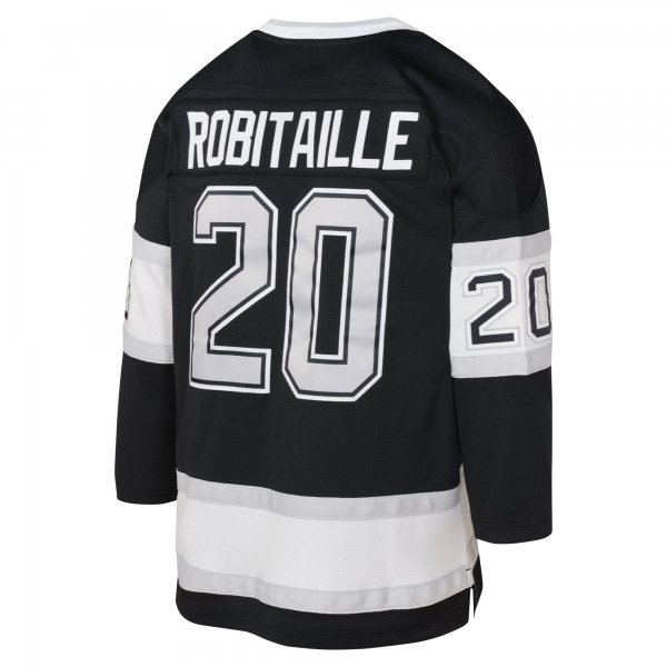 Youth Los Angeles Kings Luc Robitaille Mitchell & Ness Black 1992 Blue Line Player Jersey