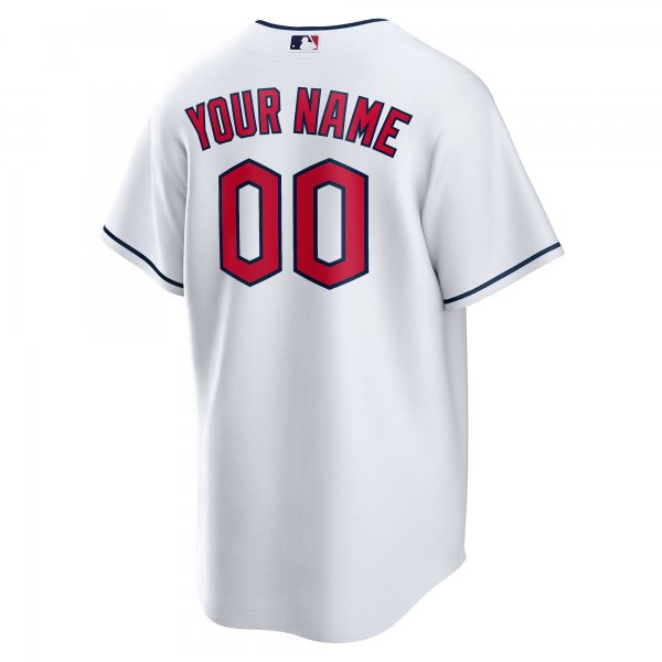 Men's Cleveland Guardians Nike White Replica Custom Jersey