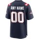 Men's Nike New England Patriots Navy Custom Game Jersey