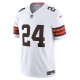 Men's Cleveland Browns Nick Chubb Nike White Vapor F.U.S.E. Limited Jersey