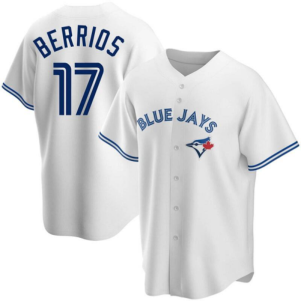 Men's Toronto Blue Jays #17 Jose Berrios White Home MLB Jersey