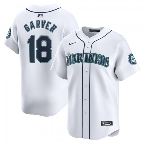 Men's Seattle Mariners Mitch Garver Nike White Home Limited Player Jersey