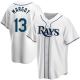 Men's Tampa Bay Rays #13 Manuel Margot White Home Nike MLB Jersey