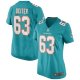 Women's Miami Dolphins Michael Deiter Nike Aqua Game Jersey