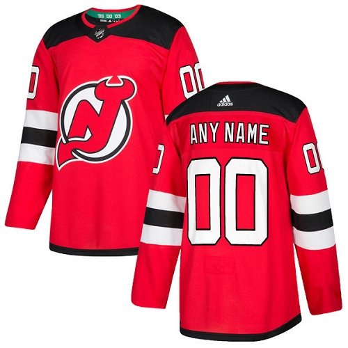 Men's Adidas New Jersey Devils Red Home NHL Customized Jersey