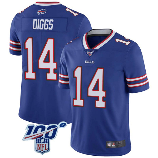 Youth #14 Stefon Diggs Buffalo Bills 100th Vapor Royal Limited Jersey