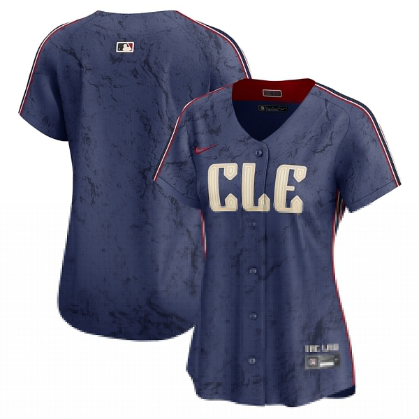 Women's Cleveland Guardians Nike Navy 2024 City Connect Limited Jersey