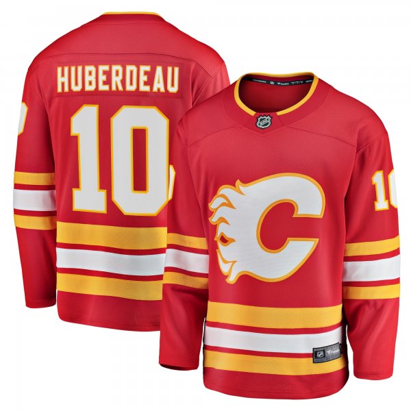 Men's Calgary Flames Jonathan Huberdeau Fanatics Red Home Breakaway Player Jersey