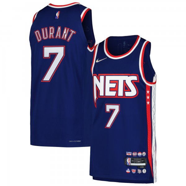 Men's Brooklyn Nets Kevin Durant Nike Blue Player Jersey - City Edition