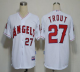 Los Angeles Angels of Anaheim #27 Mike Trout White Cool Base Stitched MLB Jersey