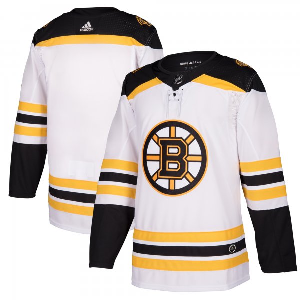 Men's Boston Bruins adidas White Away Blank Jersey