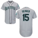 Seattle Mariners #15 Kyle Seager Grey Flexbase Collection Stitched MLB Jersey