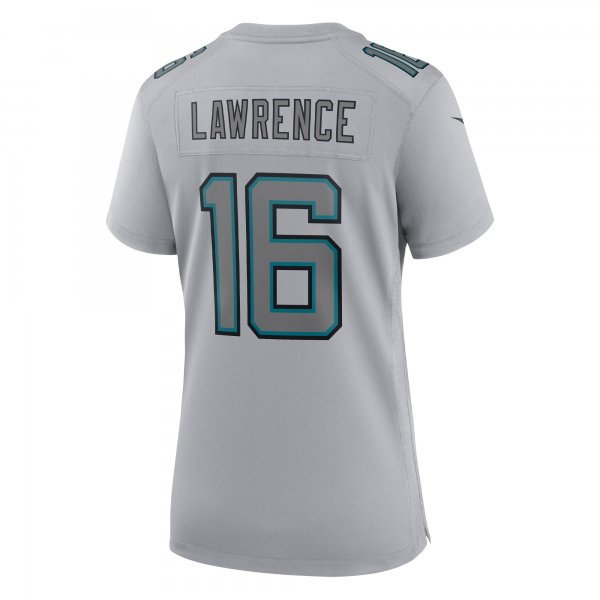 Women's Jacksonville Jaguars Trevor Lawrence Nike Gray Atmosphere Fashion Game Jersey