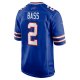 Men's Buffalo Bills Tyler Bass Nike Royal Game Player Jersey