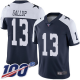 Dallas Cowboys #13 Michael Gallup Navy Blue Thanksgiving Men's Stitched NFL 100th Season Vapor Throwback Limited Jersey