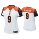 Women's #9 Joe Burrow Cincinnati Bengals White 2020 NFL Draft Game Jersey