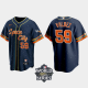 Houston Astros Framber Valdez 2021 City Connect Replica Men's MLB Jersey with 2022 World Series Patch - Navy