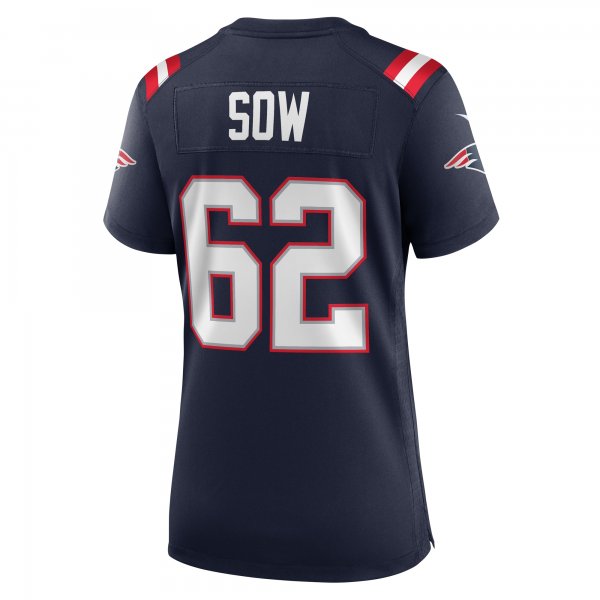 Women's New England Patriots Sidy Sow Nike  Navy Team Game Jersey