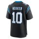 Men's Carolina Panthers Johnny Hekker Nike Black Team Game Jersey