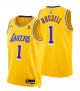 Men's Nike #1 Los Angeles Lakers D'Angelo Russell Icon Swingman Jersey