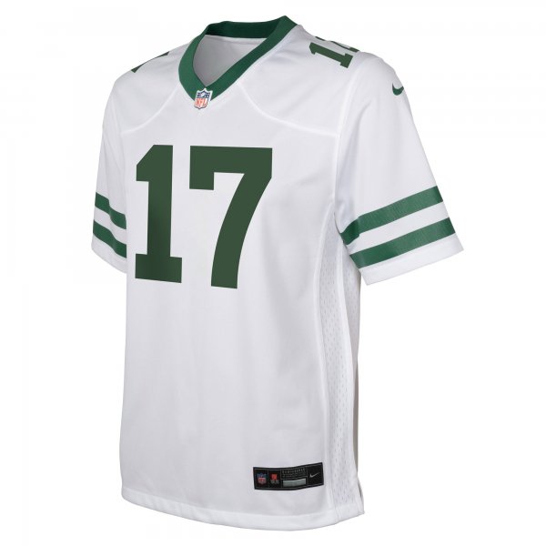 Youth New York Jets Garrett Wilson Nike Legacy White Game Jersey