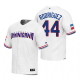 Dominican Republic Baseball Julio Rodriguez White 2023 World Baseball Classic Replica Jersey