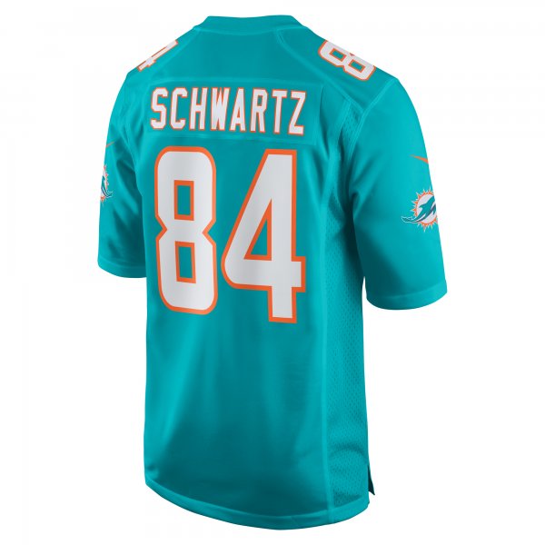 Men's Miami Dolphins Anthony Schwartz Nike  Aqua Team Game Jersey