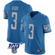 Nike Men's Detroit Lions #3 Jack Fox Limited Blue 100th Vapor Jersey